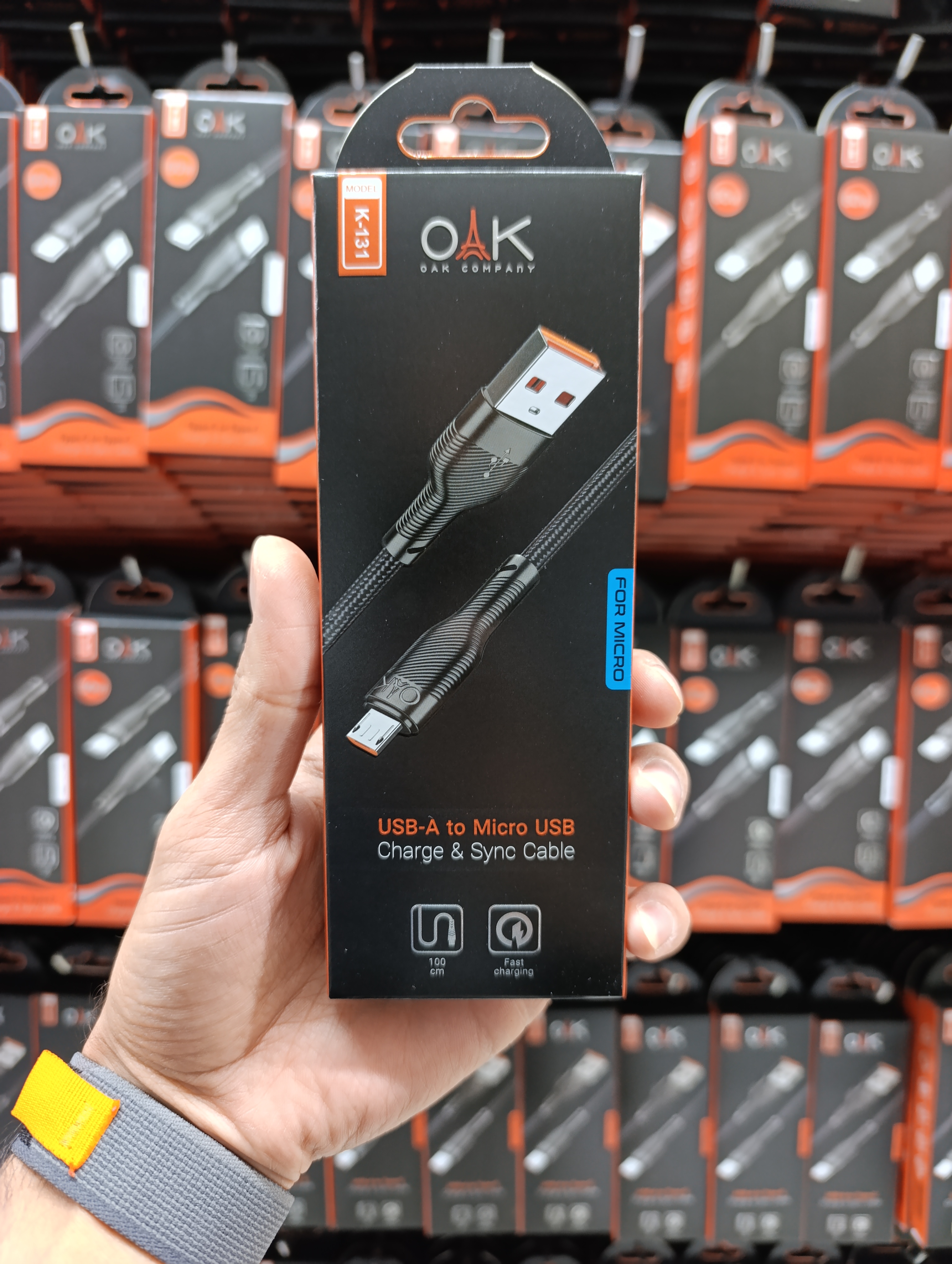 کابل شارژ میکرو برند OAK مدل K-131